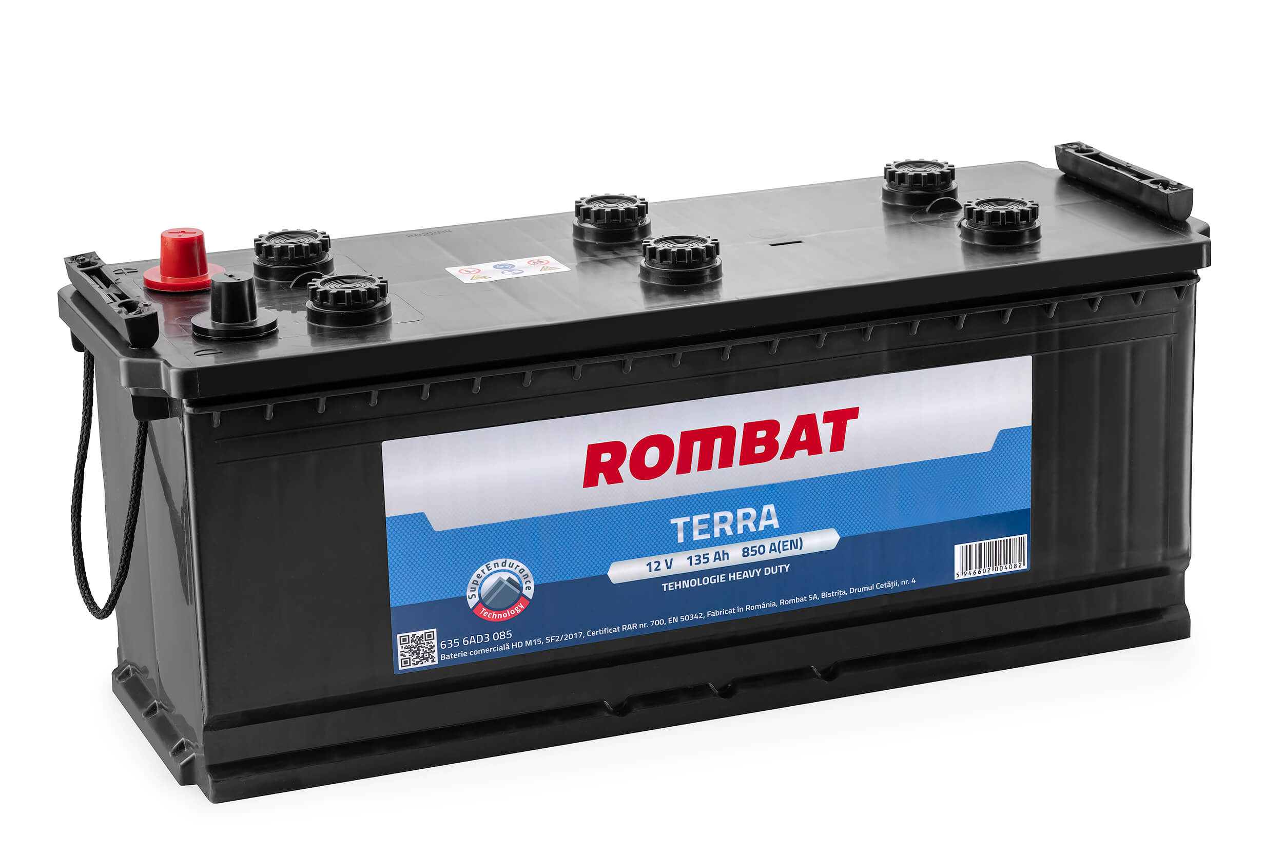 ROMBAT 12V 135Ah Akkumulátor 850A B+ Terra